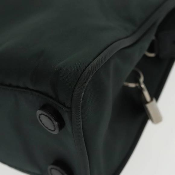 PRADA Hand Bag Nylon Green Silver Auth 101284 - Picture 13 of 16